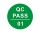 1厘米绿底白字QCPASS 01号 1件是2000