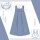 (泡泡兔)蓝色卡奶裙+短袖衬衫