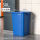 50L蓝色正方形无盖垃圾桶 送垃圾袋