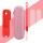 红色硅胶套+粉色包+挂绳+2张贴膜