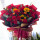 韩式红玫瑰向日葵混搭花束