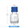 螺纹口玻璃丝口瓶、蓝盖透明25ml