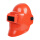 红色焊工防护面罩+【2黑2白玻璃片】