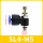 SL4-M5插4mm气管螺纹M5