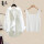 白衬衫+白吊带【套装】