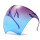 上紫下蓝防雾高清面罩(1个装)