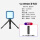 【黑色】VL49RGB补光灯+MT-14可延长三脚