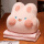三合一粉兔可暖手含毯子1.7*1米