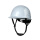 圆盔型安全帽碳亮白