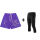122紫色【R】+黑色七分紧身裤