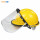 套装(支架+透明面屏)+黄色安全帽