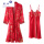 女 红色 睡裙两件套