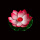 10个红色【15CM】双层花瓣带纹路带荷
