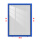 定制蓝色边框双层中门 双层中空钢化玻璃门
