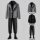 【3件】灰大衣+CS40黑衬衫+254黑