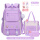 紫色小号+补习袋+笔袋[送3徽章1