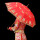 鸾凤和鸣弯柄双层蕾丝伞