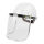 白色安全帽+铝支架+透明面屏