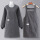 灰色-ZJ802长袖chun棉竖条纹小标+抱婴袋