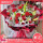 21朵红康乃馨15朵白百合花束