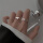 K LW镂空爱心戒指两件套