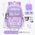KLM2301大号紫色+紫色格子补习袋
