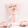 5枝玫瑰康乃馨花束（贺卡+礼袋）