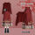 3820红色毛衣+M972裙子 两件套