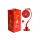一个红色花间蝶舞+USB充电-按钮