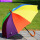 长柄10骨彩虹伞