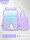 大号紫色独角兽+补习袋 (适合3-6年级