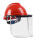 套装支架+透明面屏+红色安全帽