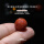 南红刺骨骷髅圆珠丨微瑕款16mm