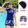 藏青色：泳衣+泳帽+泳镜