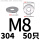 M5不锈钢100只
