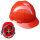 V型红色 按钮款 工程帽