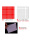 [磁吸]1厘米正方形红100个方格底板袋装