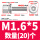 M1.6*5(20个)