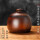 陶器形竹环茶叶罐深色