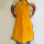 黄色围裙70100厘米整皮款