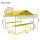 黄色框架+黄色篷布+阳光板+桌子