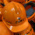 上海建工橘色安全帽(帽子两侧字