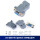 DB9蓝胶母头+塑料外壳 (2套)
