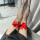 红蝴蝶黑网袜3双装