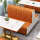 A款橙色卡座沙发颜色可定制