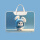 【蓝帽折耳兔】可手提+可挂行李箱