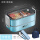 蓝色双层饭盒+筷勺套装+保温袋