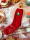 红色圣诞线袜