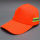 橘色鸭舌布帽