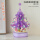 水晶紫圣诞树 音乐盒 配灯